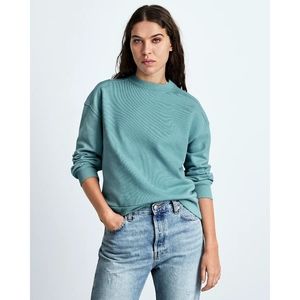 Everlane Sweatshirt Women Large Track Oversized Crew Organic Cotton